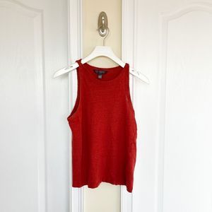 Banana Republic 100% Linen Size Small Sleeveless Top‎ in Corral